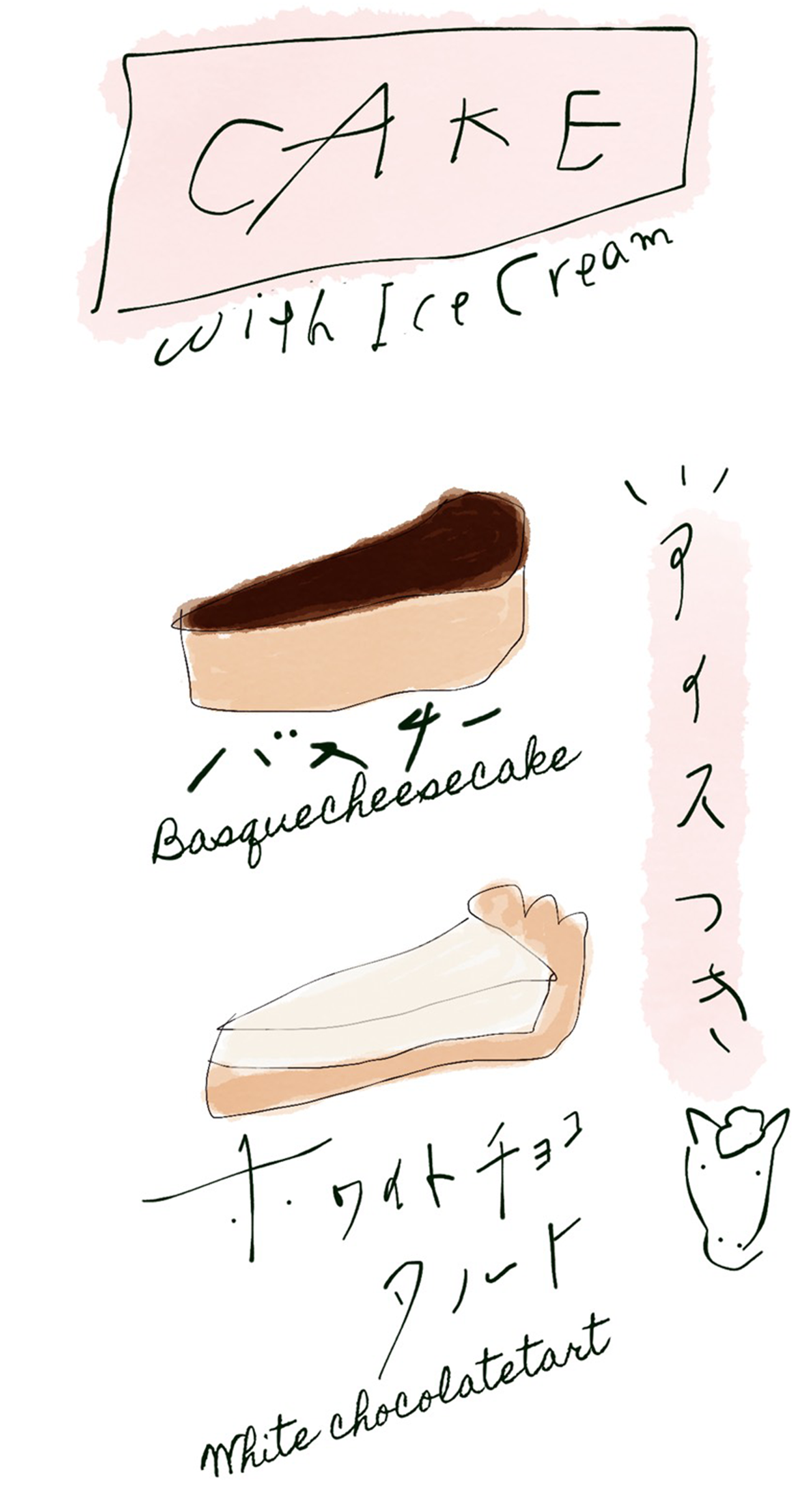 1月の期間限定デザートメニュー