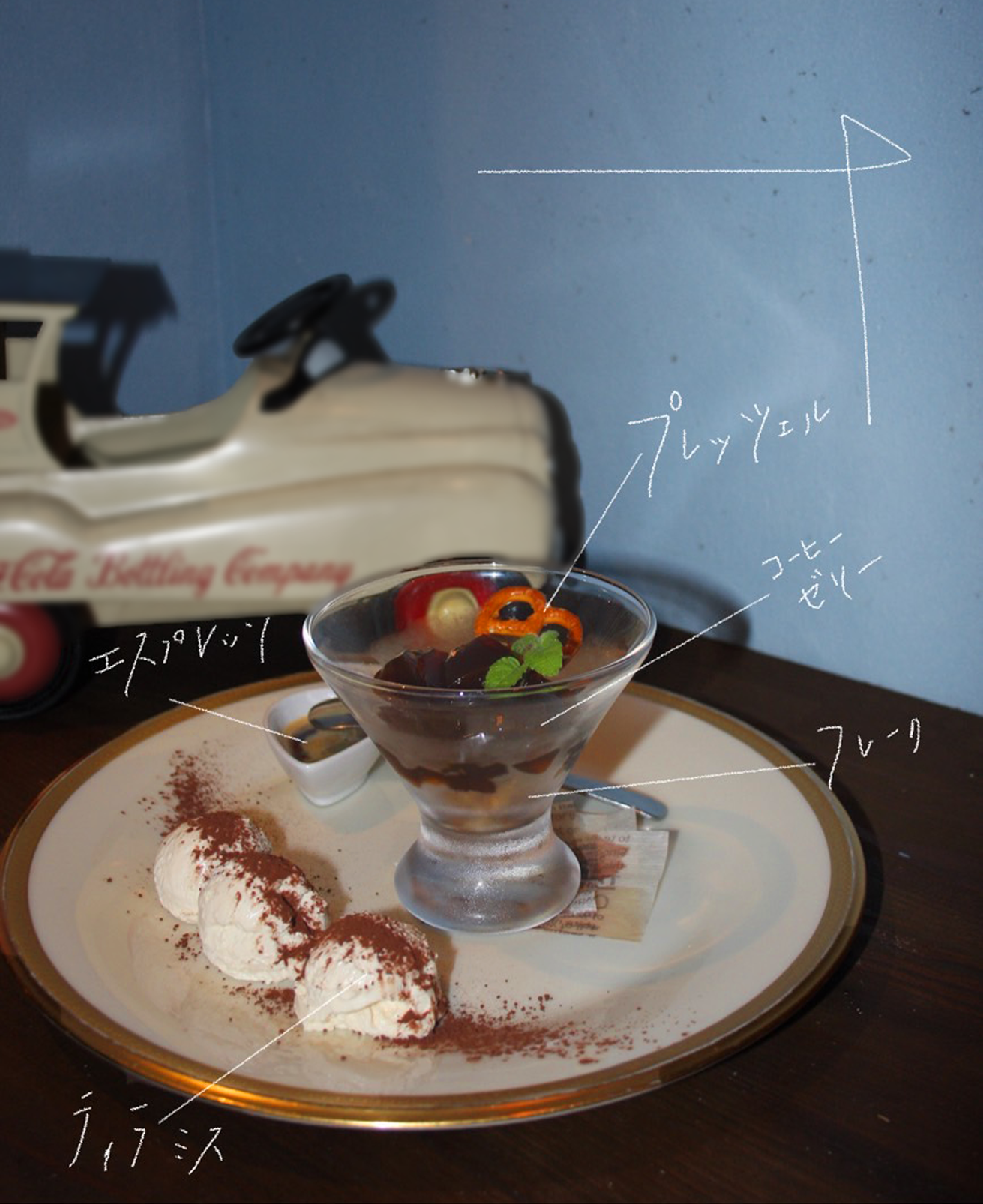 ティラミスとコーヒーゼリー